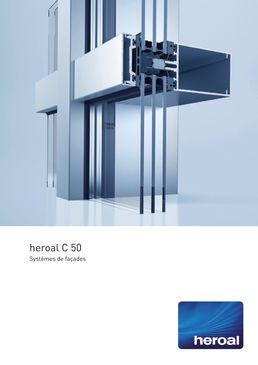 Façade rideau à protection solaire intégrée | heroal C 50 avec heroal VS Z