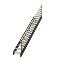 Escalier Estelle droit rampe Fera main bois | LAPEYRE SERVICES
