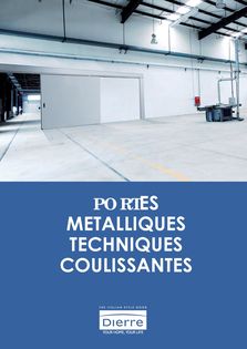 PORTES MÉTALLIQUES TECHNIQUES COULISSANTES COUPE-FEU I ROLLING EI120