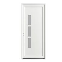 Porte d'entrée ANDELLE PVC Blanc 215 x 90 cm