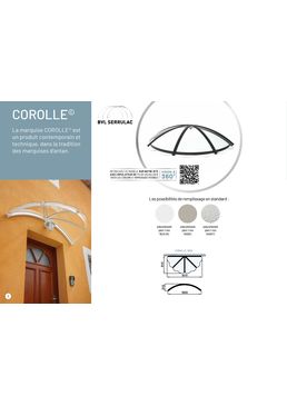 Marquise contemporaine semi-elliptique en aluminium | Corolle