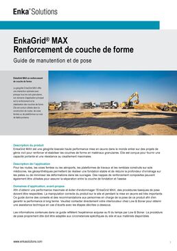 Géogrille bidirectionnelle de renforcement et stabilisation des sols | ENKAGRID MAX
