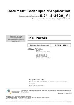 Étanchéité pour parois extérieures enterrées | IKO PAROIS