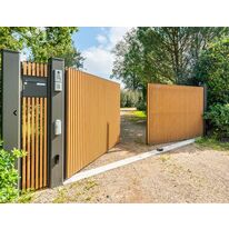 Portail à tasseaux en aluminium | GANIT