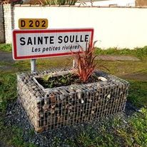 Jardinière en Gabion structure métal et pierres | GAMME JARDINIERE 