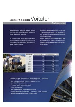 Escalier design hélicoïdal de sécurité  | Escalier Voilalu