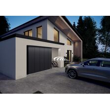 Porte latérale avec tablier en acier isolé à motifs | HST 42