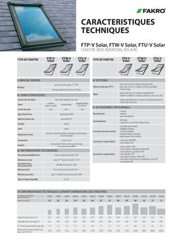 Fenêtre de toit rotation solaire | FTP-V Solar