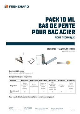 Protection toiture métalliques à faible pente