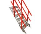 Escalier pliable pour fixation aux plateaux de remorques | AdjustaStairs