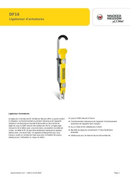 Ligatureur d'armatures en vente ou en location | DF16