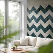 Carreaux en céramique vert et beige | Florencia