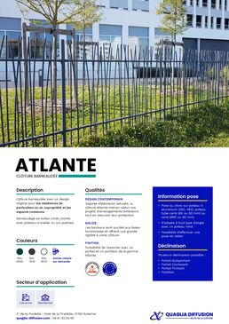 Clôture barreaudée moderne | Atlante