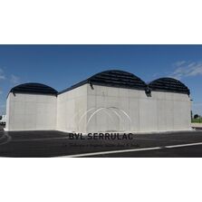 Fermeture arrière par ventelles pour abris télescopiques en aluminium | BVL SERRULAC