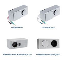 Prises électriques et interrupteurs pour l’intégration dans le mobilier | Kombibox 