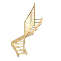 Escalier Ouessant double quart tournant intermédiaire sans rampe | LAPEYRE SERVICES