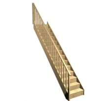 Escalier Faubourg droit rampe Idéal | LAPEYRE SERVICES