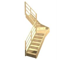 Escalier Faubourg quart tournant intermédiaire rampe Eden | LAPEYRE SERVICES