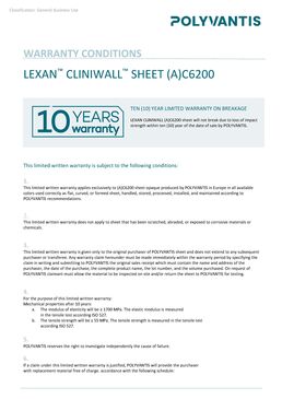 Plaques pré-colorées pour revêtement mural intérieur | LEXAN™ CLINIWALL™ Sheet