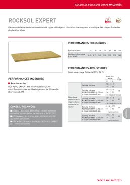 Isolant en laine de roche pour chape flottante | Rocksol Expert