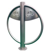 Arceau vélo inox rond avec picto cycle