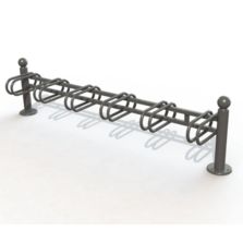 Support vélos 6 places design - Tête boule