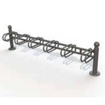 Support vélos 6 places design - Tête boule