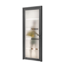 Porte en aluminium avec vitrage imprimé, à décors ou sablé | Portes vitrées aluminium