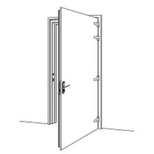 Blocs-portes battants inox à un vantail CF et PF heures | B12BIO