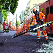 Rateau exosquelette pour aide à la tâche d'enrobage de chaussée | ExoPush