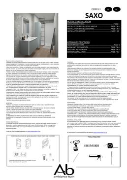 Meuble vasque salle de bains Ambiance Bain | Saxo