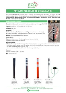 Potelets flexibles de signalisation | Eco-Innov
