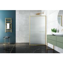 Paroi de douche fixe à verre de sécurité texturé | Nordic Wavy