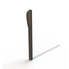 Borne anti stationnement Bordeaux acier & Teck