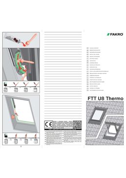 Fenêtre de toit à triple ou quadruple vitrage | FTT U8 Thermo