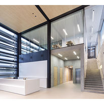 Cloison simple ou double vitrage bord à bord en 75 mm d'épaisseur | H7 Transparence