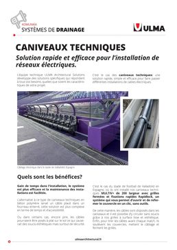 Caniveaux Techniques en béton polymère | ULMA