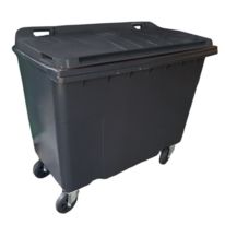 Conteneur poubelle à pédale 120 L tri sélectif - empilable - Sanipousse  produits HACCP