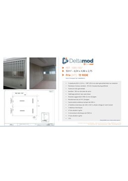 Bureau modulaire d'occasion 1285-1307 - 30 m² | Cougnaud 