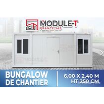 NEUF | Bungalow de chantier | Baraque de chantier | Base vie chantier | Abri de chantier | MODULE T FRANCE