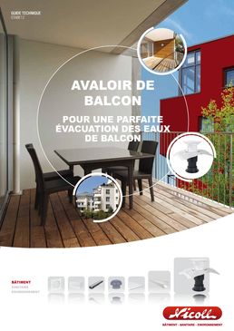 Système d'évacuation des EP des balcons et toitures | Avaloir de balcon