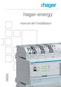 Portail en ligne pour gestion et contrôle d’équipements KNX | Hager Energy