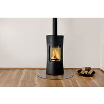Poêle à bois avec un foyer en fonte incurvée | Vispa Leda