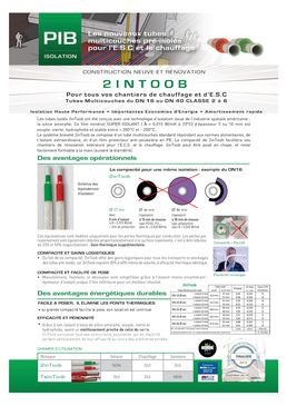 Tube multicouche pré-isolé compact haute performance pour réseau ECS et chauffage | 2inToob