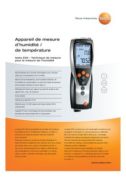 Thermo-hygromètre à sondes radio | Testo 635-2