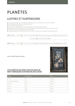 Lustre ou suspension - Lunes