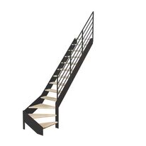 Escalier Estelle quart-tournant bas rampe Fera | LAPEYRE SERVICES