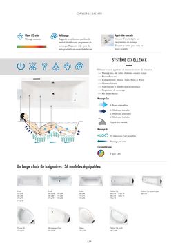 Baignoires balnéo avec chromothérapie Jacob Delafon Système Excellence | Système Excellence 