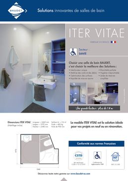 Salle de bain monobloc de grande hauteur | ITER VITAE