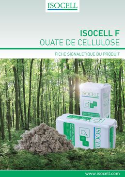 Ouate de cellulose pour insufflation projection ou soufflage | ISOCELL F